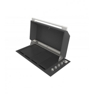 Fulgor fobq 1000 g mbk barbacoa de gas profesional empotrable 105 cm negro