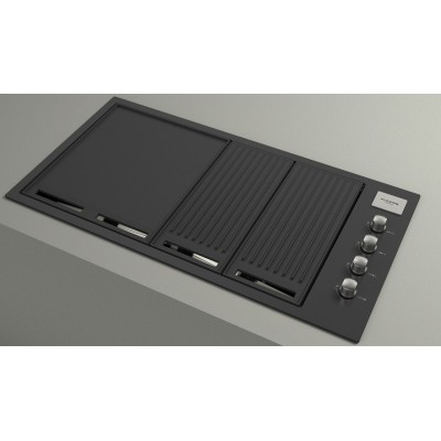 Fulgor fobq 1000 g mbk professioneller Einbau-Gasgrill 105 cm schwarz