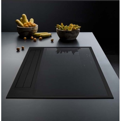 Bertazzoni p804ich2m37nt plaque de cuisson à induction avec hotte intégrée  80 cm noir