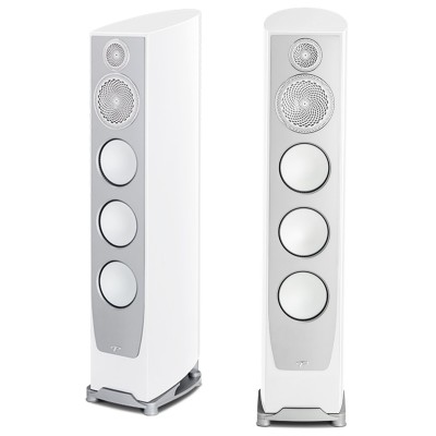 Paradigm Persona 5F par de altavoces frontales de suelo blancos