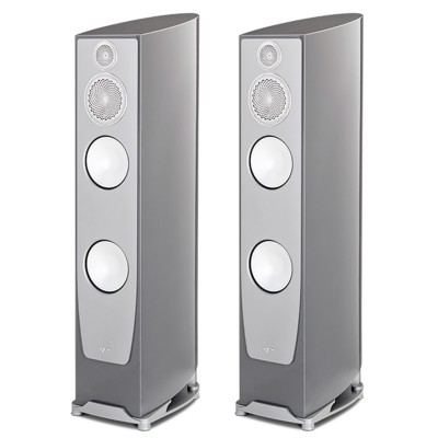 Paar silberne Stand-Frontlautsprecher Paradigm Persona 7F