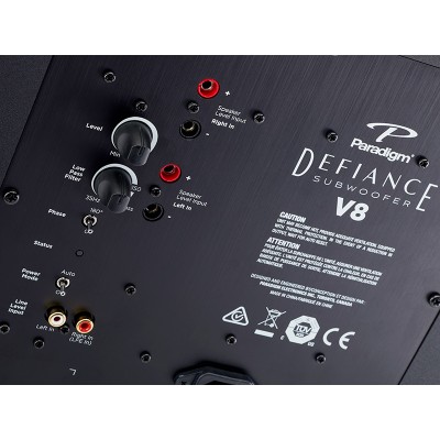 Paradigm Defiance V8 Active Subwoofer Satin Black