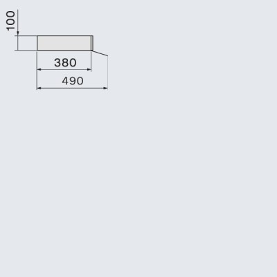 Falmec Campana filtrante de pared 120 cm negra
