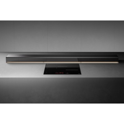 Falmec Monolith hotte de table de cuisson 90 cm verre noir