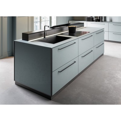 Falmec Monolith cappa da piano 90 cm vetro nero