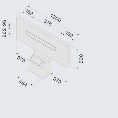 Falmec Air Wall Wandhaube 120 cm weiß - Zentralabsaugung