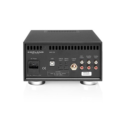 Copland DAC215 preamplificador convertidor D/A estéreo plateado