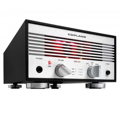 Copland DAC215 preamplificador convertidor D/A estéreo plateado