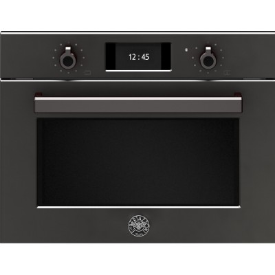 Bertazzoni f457provtn four à vapeur encastrable compact 60 cm carbone