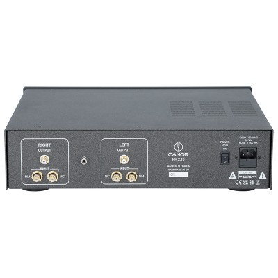 Canor PH 2.10 preamplificador de phono a válvulas MM - MC plateado