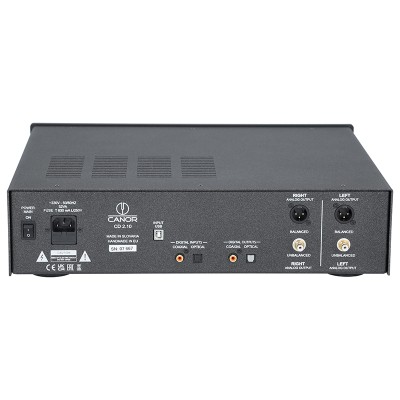 Reproductor de CD/DAC Canor CD 2.10 con convertidor D/A de tubo plateado