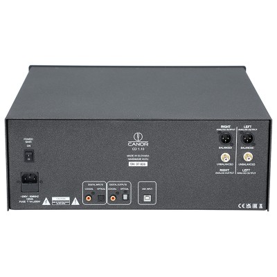 Reproductor de CD/DAC Canor CD 1.10 con convertidor D/A de tubo plateado