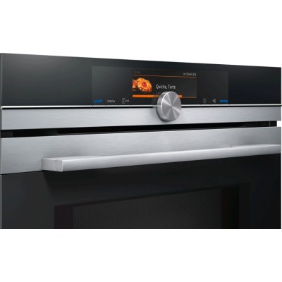 Siemens hm678g4s1 iQ700 forno combinato microonde pirolitico da incasso 60 cm nero