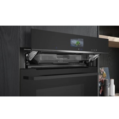 Siemens hr736g1b1 iQ700 Einbau-Kombi-Dampfbackofen 60 cm schwarz