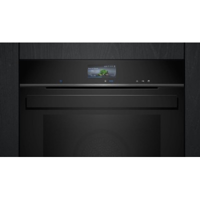 Siemens hr976gmb1 iQ700 60cm wbudowany piekarnik parowy pyrolityczny, czarny, SL