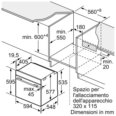 Siemens hb974glb1 iQ700 forno pirolitico da incasso 60 cm nero SL