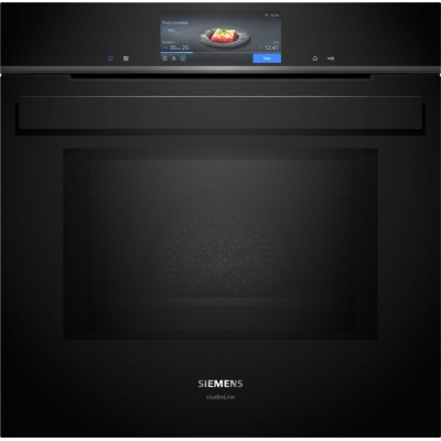 Siemens hm978gnb1 iQ700 horno microondas pirolítico empotrable 60 cm negro SL