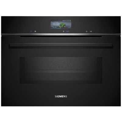 Kuchenka mikrofalowa do zabudowy Siemens cm776gkb1 iQ700, wysokość 45 cm, kolor czarny