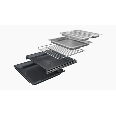 Piekarnik parowy do zabudowy Siemens CS958GDD1 iQ700, 45 cm, czarny, SL