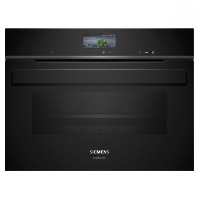 Piekarnik parowy do zabudowy Siemens CS936GCB1 iQ700, 45 cm, czarny, SL