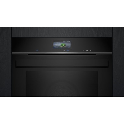Piekarnik parowy do zabudowy Siemens CS936GCB1 iQ700, 45 cm, czarny, SL