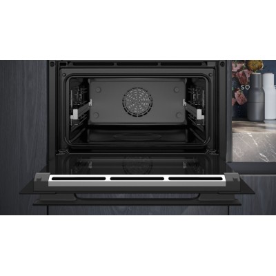 Piekarnik parowy do zabudowy Siemens CS936GCB1 iQ700, 45 cm, czarny, SL
