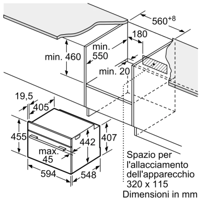 Piekarnik pirolityczny do zabudowy Siemens cb974gkb1 iQ700 h 45 cm czarny SL