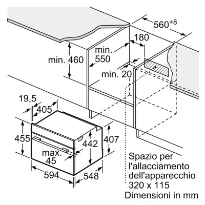 Kuchenka mikrofalowa z funkcją pyrolizy Siemens cm978gqb1 iQ700 do zabudowy h 45 cm czarna SL