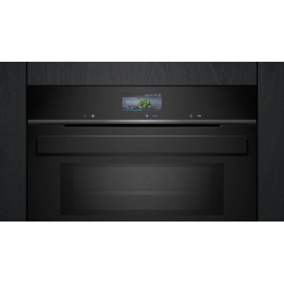 Siemens cm976gmb1 iQ700 built-in microwave combination oven h 45 cm black SL