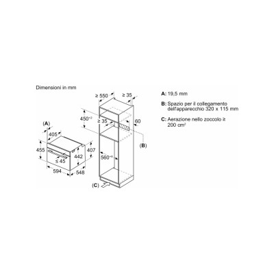 Siemens cm976gmb1 iQ700 eingebauter kombinierter Mikrowellenherd H 45 cm schwarz SL