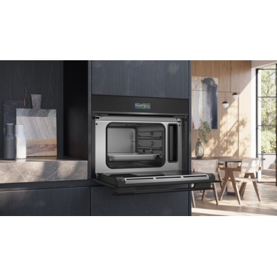 Siemens cd914gxb1 iQ700 wbudowany piekarnik parowy h 45 cm czarny SL