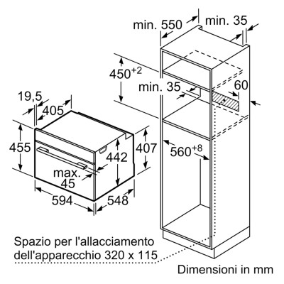 Siemens cd914gxb1 iQ700 forno a vapore da incasso h 45 cm nero SL