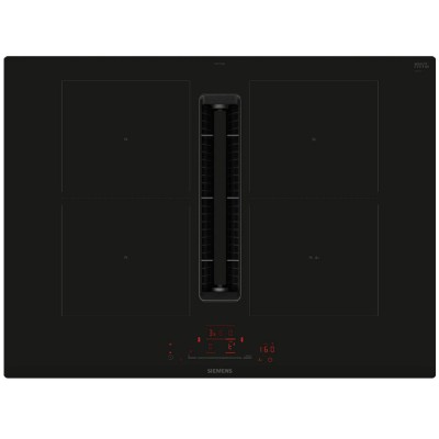 Siemens ed711hq26e iQ500 induction hob with integrated hood 70 cm black