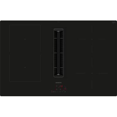 Siemens ed801bs16e iQ300 induction hob with integrated hood 80 cm filotop