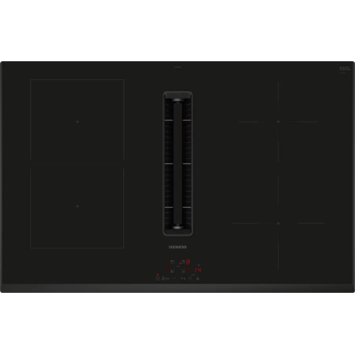 Siemens ed851bs16e iQ300 Induktionskochfeld mit integrierter Dunstabzugshaube 80 cm