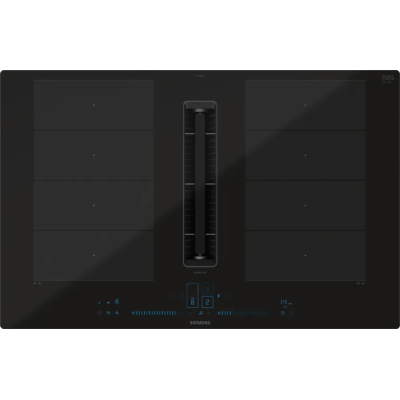 Plaque à induction Siemens ex800nx68e iQ700 avec hotte intégrée 80 cm SL