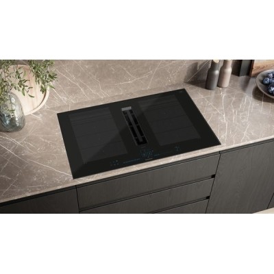 Płyta indukcyjna Siemens ex870nx68e iQ700 ze zintegrowanym okapem 80 cm SL