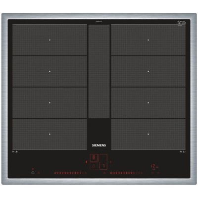 Siemens ex645lyc1e iQ700 Induktionskochfeld 60 cm schwarz mit Edelstahlrahmen