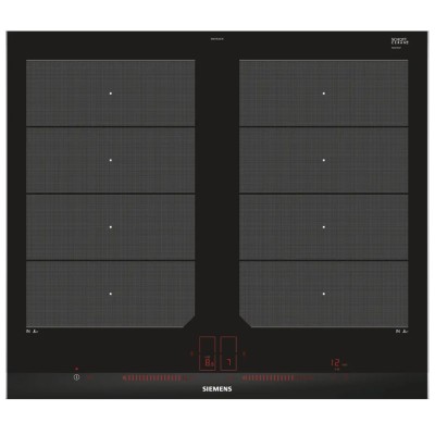 Placa de inducción Siemens ex675lxc1e iQ700 60 cm vitrocerámica negra