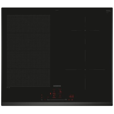 Placa de inducción Siemens ex651hec1e iQ700 60 cm vitrocerámica negra