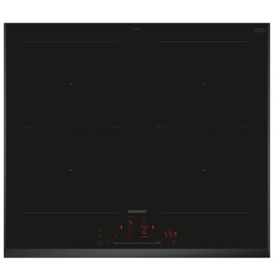 Siemens ed65khqb1e iQ500 placa de inducción 60 cm vitrocerámica negra