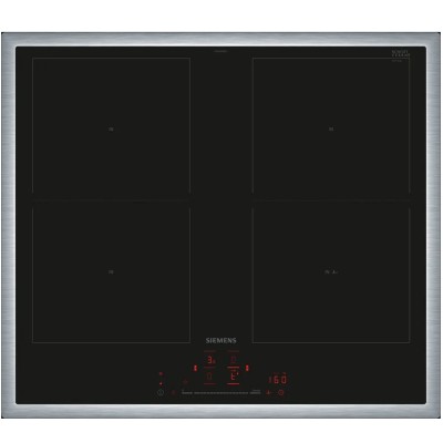 Placa de inducción Siemens ed645hqc1e iQ500 60 cm negra con marco