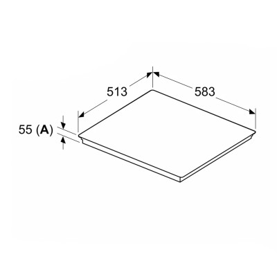 Siemens ed64rhsb1e iQ500 plaque à induction 60 cm noir avec cadre