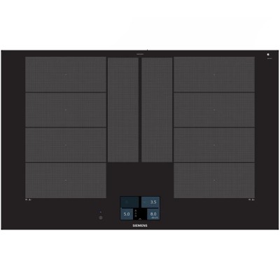 Siemens ex801kyw1e iQ700 induction hob 80 cm black glass ceramic flush-mounted