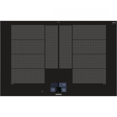 Siemens ex875kyw1e iQ700 placa de inducción 80 cm vitrocerámica negra