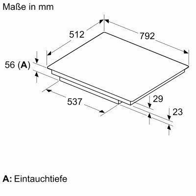 Siemens eh801hvb1e iQ100 80cm flush-mounted induction hob black