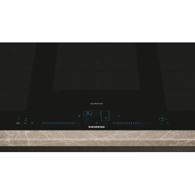 Placa de inducción Siemens ex907nxv6e iQ700 90 cm negra empotrada SL