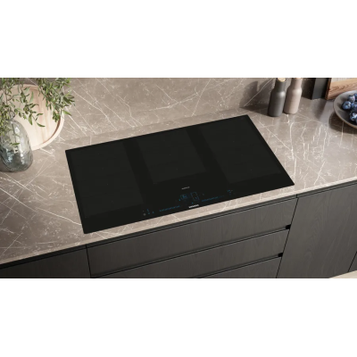 Siemens ex907nxv6e iQ700 table de cuisson à induction 90 cm noir encastré SL