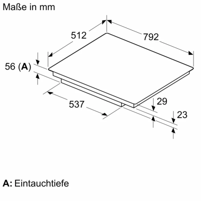 Table de cuisson à induction Siemens eh807hvc1e iQ100 80 cm vitrocéramique noir SL