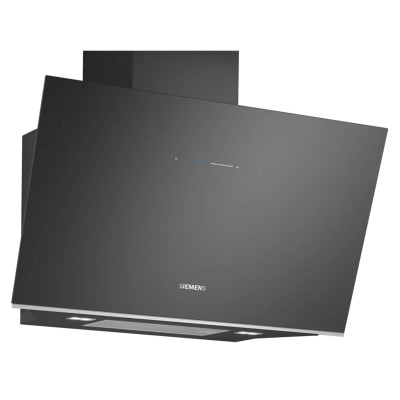 Siemens lc91klt60 iQ700 90cm wall-mounted inclined hood black glass